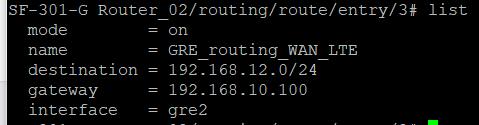 routing policy in router 2